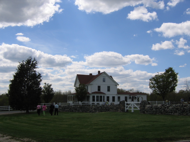 front yard from reception area