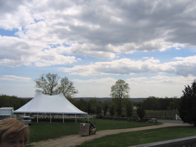 reception area from back deck with parking in back